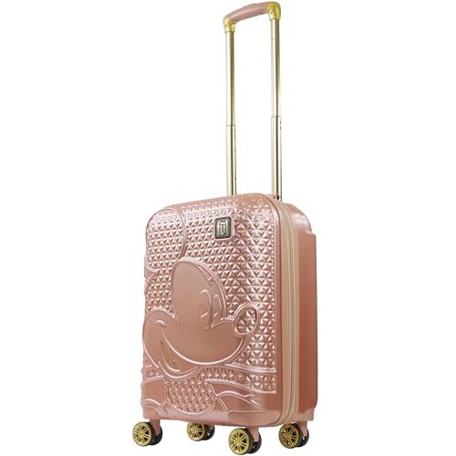 FUL Mickey Mouse Disney Kids Suitcase, Gold - color: Gold, size: 21 Inch