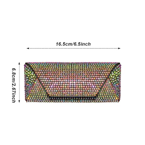 Bling Eyeglass Case for Women, Hard Shell Sunglasses Case - color: Purple