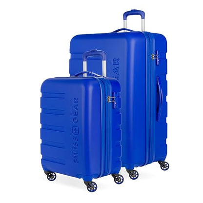 SWISSGEAR Signature Carry-On/Large Hardside Expandable Spinner Luggage Set, ABS Construction, TSA-Friendly Lock, Cobalt, 2-Piece Set (19/27-Inch) - color: Cobalt, size: 2-Piece Set (19/27)