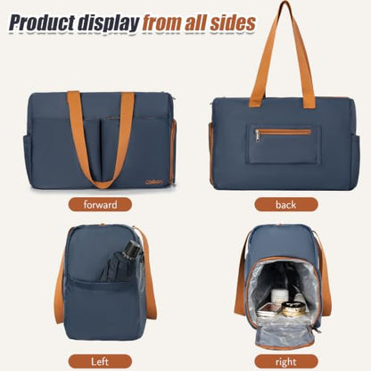 Cosbarn Luggage Sets 5 Piece, Hardshell Suitcase with Spinner Wheels - color: PorscheBlue