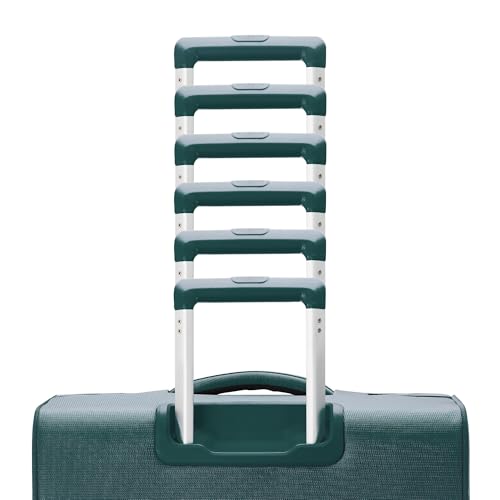 Samsonite UpLIFT Lightweight Medium Checked Softside Luggage with Spinner Wheels - Expandable - Airline-Approved, Polyester Soft Suitcase for Ultra Light Travel - Emerald Green - color: Emerald Green, size: Medium Checked