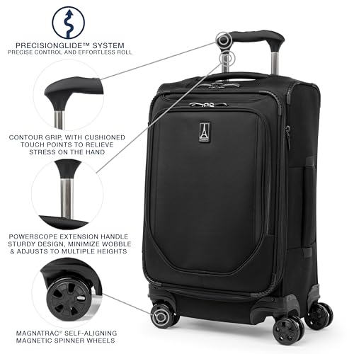 Travelpro Crew Classic Softside Carry-On Luggage, Black, 21-Inch - color: Black, size: Carry On