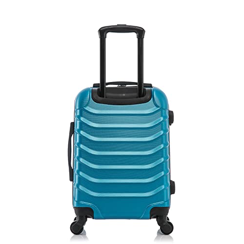 InUSA ENDURANCE Luggage with Spinner Wheels | Durable Lightweight Hardshell Suitcase, Spacious Travel Bag with Handle and Trolley | 20-Inch Carry On Small Luggage | Teal - color: Teal, size: 20 Inch
