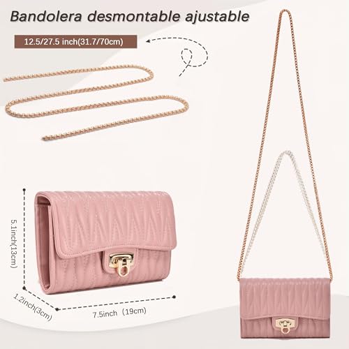 Small Crossbody Bag Sling Bag, Phone Holder for Women - color: L Pink