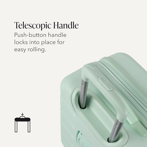 SWISSGEAR Signature Hardside Expandable Carry-On Spinner Luggage, ABS Construction, TSA-Friendly Lock, and Built-In Cupholder, Clearly Aqua, 19-Inch - color: Clearly Aqua, size: Carry-On 19-Inch