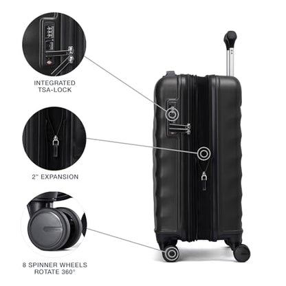 Travelpro Maxlite Air V2 Hardside Expandable Carry-On, Black, 18-Inch - color: Black, size: International Carry On 18-Inch