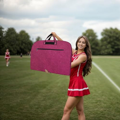 NGIL Glitter Travel Hanging Garment Bag (Glitter-Hot Pink) - color: Glitter-Hot Pink
