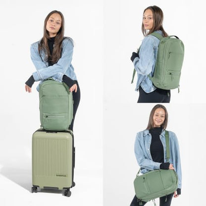 Sherpani Camden Pro Convertible Laptop Backpack (Olivine) - color: Olivine