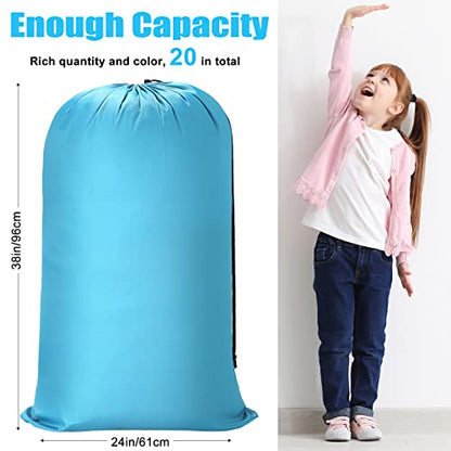 Sanwuta 40 Pcs Large Laundry Bags Bulk,Mulitcolor - color: Mulitcolor