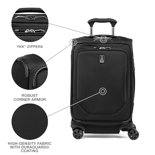 Travelpro Crew Classic Softside Carry-On Luggage, Black, 20-Inch - color: Black