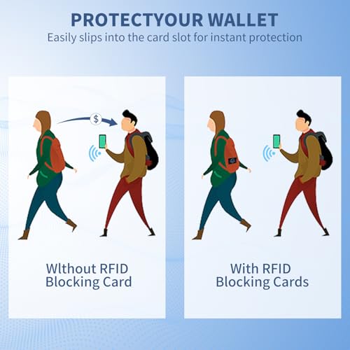 RFID Blocking Card, NFC Contactless Anti-Theft Bank Debit Credit Card Protector,One Card Protects Entire Wallet Purse - color: A-2 Pcs Black