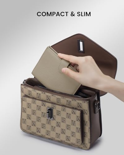 Karmiir RFID Passport Holder Travel Wallet for Women, Leather Passport Cover Wallet with Card Holders SIM Slots,Zippered Coins Pocket and Cash Slot Slim Compact Travel Wallet (Eephant Grey) - color: Elephant Grey