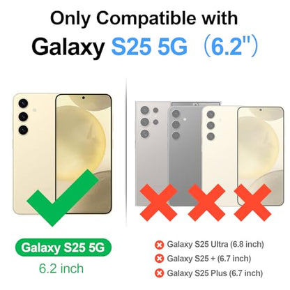 Shieldtop Compatible with Samsung Galaxy S25 Wallet Case with Card Holder,Women Men RFID Blocking PU Leather Flip Cover Wrist Strap Zipper Credit Card Slots,Phone Case for Galaxy S25 6.2",Coffee - color: Coffee, size: Samsung Galaxy S25 - 6.2"