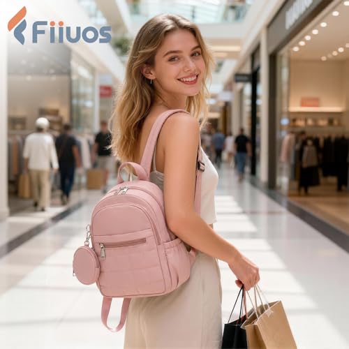 Mini Backpack for Women, Anti Theft RFID Small Travel Backpack - color: Pink