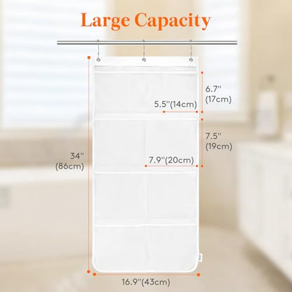 Lifewit Mesh Shower Caddy, 9 Pockets Hanging Bathroom Organizer, 1 Pack - size: 14" x 34"