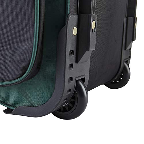 Travelers Club Xpedition 30 Inch Multi-Pocket Upright Rolling Duffel Bag - color: Teal