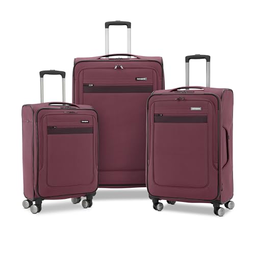 Samsonite Ascella 3.0 Softside Expandable Luggage with Spinner Wheels, 3-Piece Set (20/25/28), Mauve Haze - color: Mauve Haze, size: 3-Piece Set (Carry on/Medium/Large)