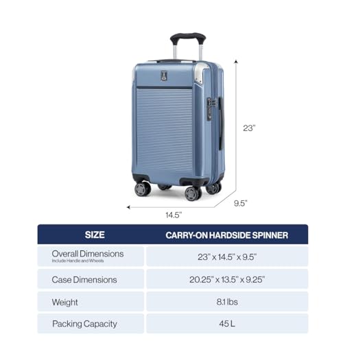 Travelpro Platinum Elite 하드사이드 확장 가능한 스피너 휠 수하물 TSA 잠금 하드 쉘 폴리카보네이트 슈트케이스, 메탈릭 샌드, 기내용 21인치, Platinum Elite 하드사이드 확장 가능한 스피너 휠 러기지 Tsa Lock 하드 쉘 폴리카보네이트 슈트케이스 - color: 메탈릭 샌드, size: 기내용 21인치