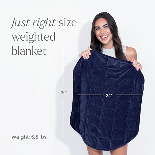 nodpod Body 6.5lb Patented Compact Weighted Blanket - color: Midnight