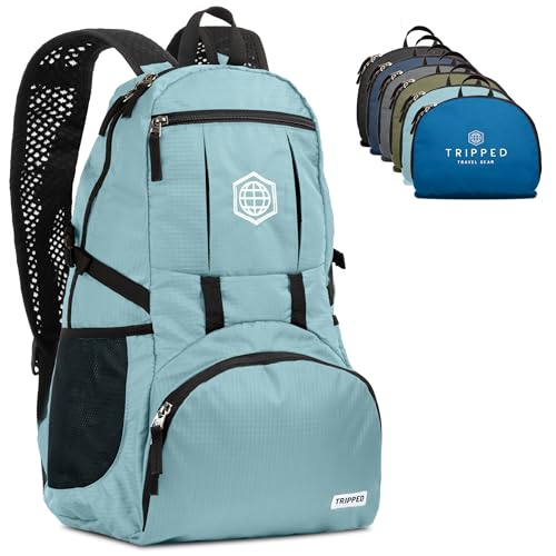 TRIPPED Travel Gear 20L Packable Travel Backpack for All-Day Comfort - color: Teal