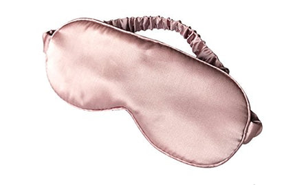 LULUSILK 100% Mulberry Silk Sleep Eye Mask for Sleeping Women and Men, Pink - color: Pink