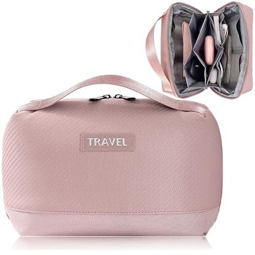 Electronic Organizer Accessory Cable Organiser Bag Water-Resistant Travel Essentials Tech Pouch for Charger, Cables, Hard Drive, Power Bank, Memory Card (Pink) - color: Pink