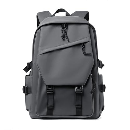Water Resistant Multi-Pocket Laptop Backpack for Work & Travel, Fits 14" Computer, Lightweight and Durable (Grey) - color: Grey