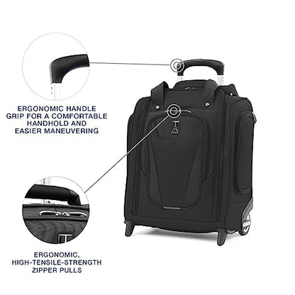 Travelpro Maxlite 5 Softside Carry-On Underseat, Black, 15-Inch - color: Black