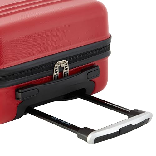 Travelers Club 22" Richmond Spinner Carry-On Luggage, Red - color: Red