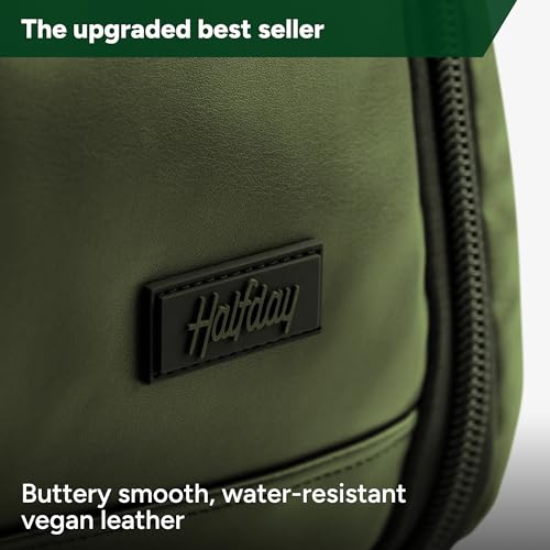 Halfday Convertible 2-in-1 Vegan Leather Premium Garment Duffel 45L, Leaf - color: Leaf, style: Premium, Vegan Leather, 45l