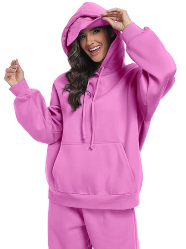 SeSe Code Travel Hoodie with Eye Mask Sleep Unisex Oversized Sweatshirt for Airplane, Road Trip Naps Fleece Couples Hoodies - color: Pink, size: Medium