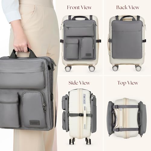 BAREFOOT CARIBOU Over Luggage Organizer for Carry On Bag Harness Dark Grey - color: Grey