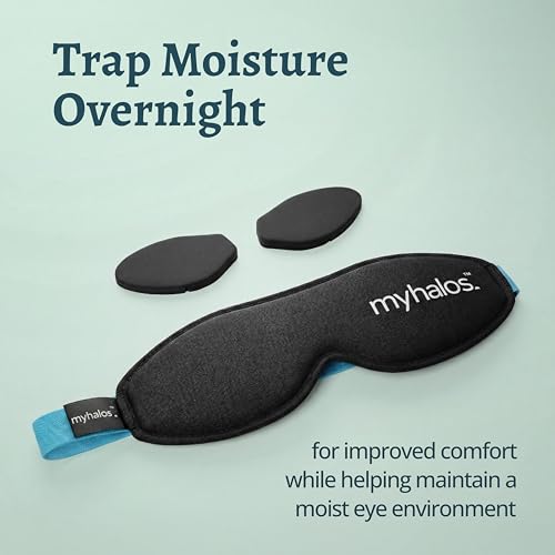 MyHalos® Silicone Sleep Mask, Blackout Eye Mask, Zero Pressure, Washable