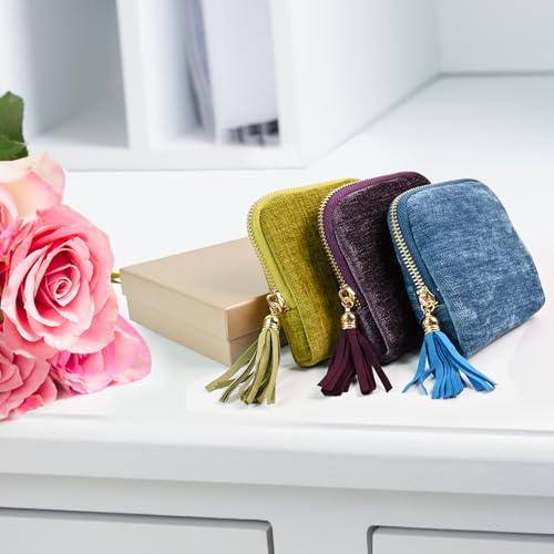 Portable Ring Keychain Holder - Jewelry Holder - color: Elegant Purple