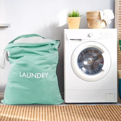 Wiseboy 120L Extra Large Travel Laundry Bag with Heavy-Duty Zipper - color: Blue