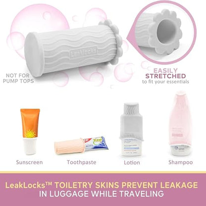 Rinseroo LeakLocks® Toiletry Skins™ Elastic Sleeve