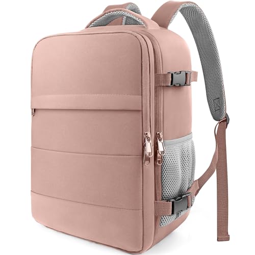 HOTOR Travel Backpack Flight Approved Bag Men Women, Medium Pink - color: Pink, size: Medium