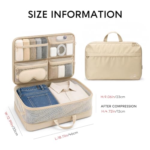 GIVLEFLY Compression Packing Cube, Large Travel Organizer Bag