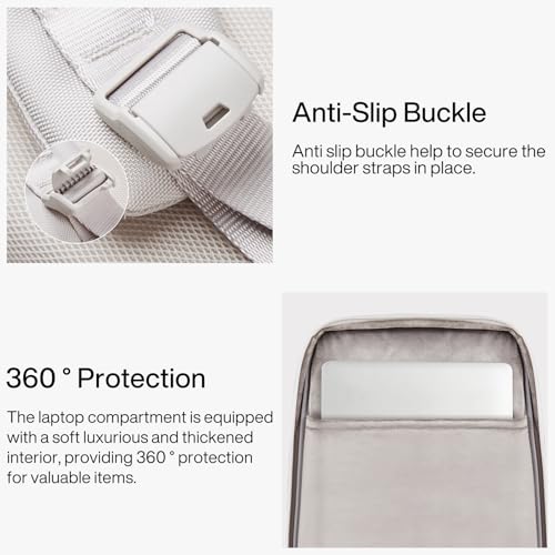 Hanke Expandable Travel Backpack 16 Inch, Full-Open Laptop Backpack, Grey - color: Grey (Cool Grey), size: 16 Inch