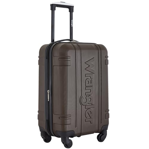 Wrangler 20" Astral Hardside Carry-On Luggage, Cedar - color: Cedar