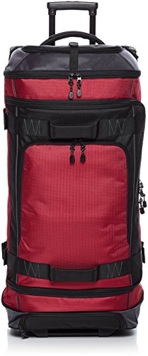 Amazon Basics Ripstop Wheeled Duffel, 35 Inch - Red - color: Red, size: 35"