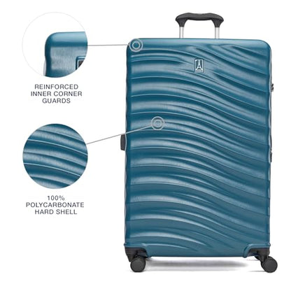 Travelpro Maxlite Air V2 Hardside Expandable Checked, Teal, 28-Inch - color: Teal, size: Checked Large 28-Inch