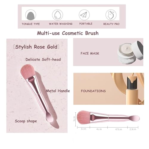 28Pcs Makeup Brushes With Sponges Girls Travel Makeup Case Pink - color: Pink