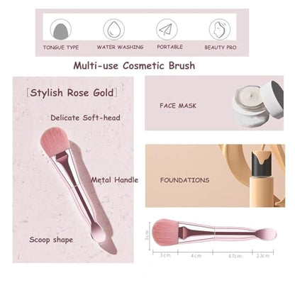 28Pcs Makeup Brushes With Sponges Girls Travel Makeup Case Pink - color: Pink