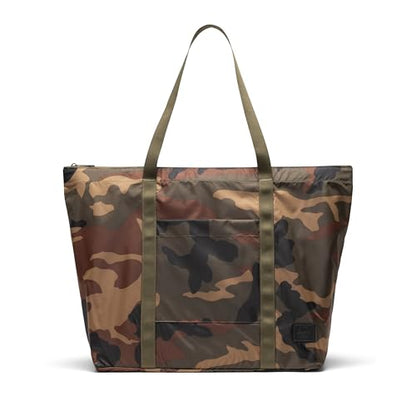 Herschel Unisex Portland Packable Tote - color: Woodland Camo/Black Label