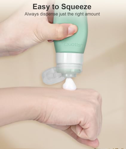 Quatish Travel Bottles for Toiletries,3 oz Travel Size Containers,Pacific - color: Pacific