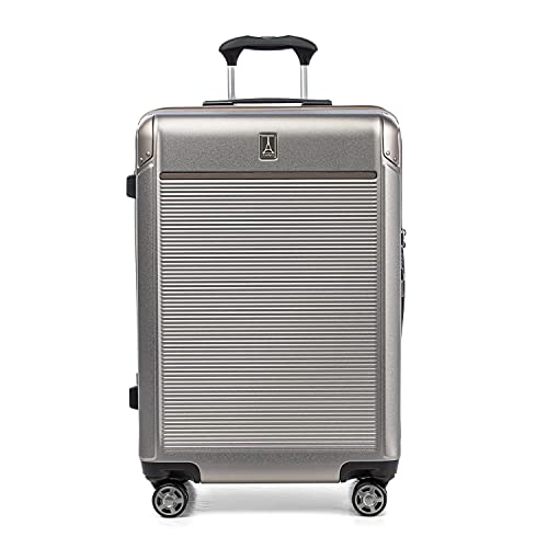 Travelpro Platinum Elite Hardside Checked Luggage, Sand, 25-Inch - color: Metallic Sand, size: Checked- Medium 25-Inch