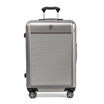 Travelpro Platinum Elite Hardside Checked Luggage, Sand, 25-Inch - color: Metallic Sand, size: Checked- Medium 25-Inch