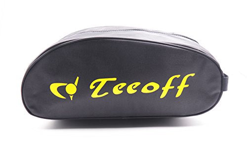 Teeoff Golf Shoes Bag Zipper Shoe Case Portable Gym Sport Shoe Organizer (Yellow Letter, X-Large)