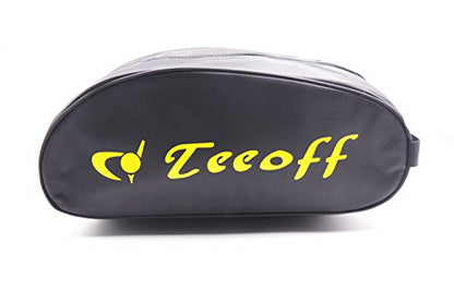 Teeoff Golf Shoes Bag Zipper Shoe Case Portable Gym Sport Shoe Organizer (Yellow Letter, X-Large)
